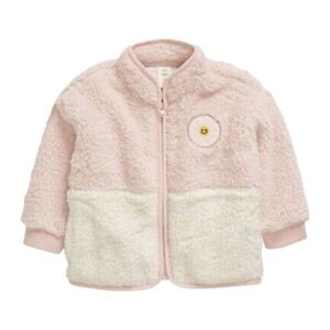 Tucker & Tate Pink and White Sherpa Jacket